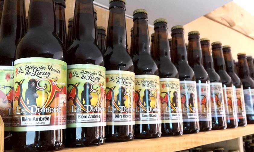 Grande étagère de bières des Hauts de Liézey, la Diabolic