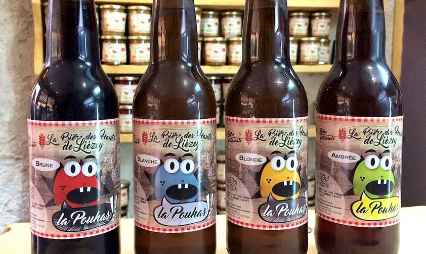 4 bouteilles de bières La Pouhas