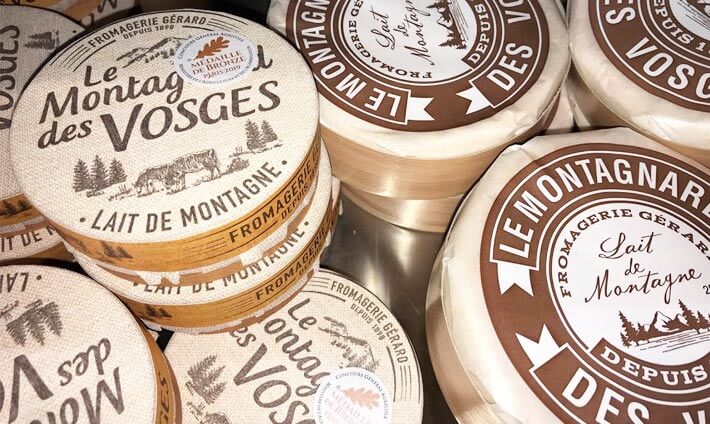 Fromages Le Montagnard des Vosges en piles
