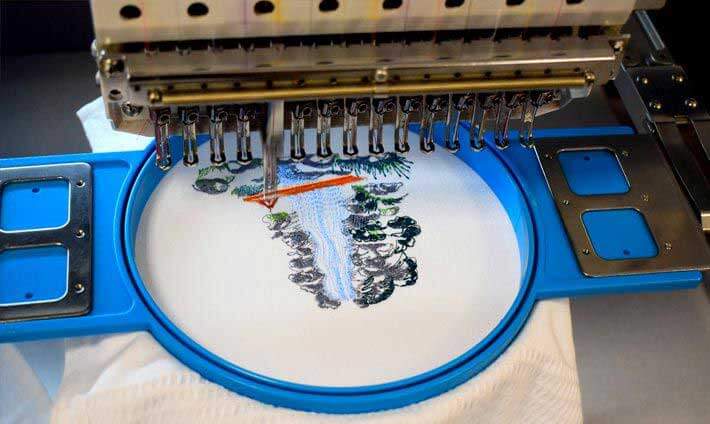 Machine à broder un motif