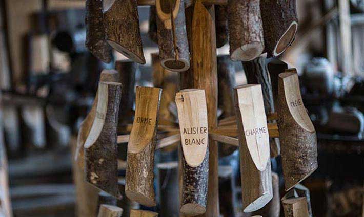 Tourniquet de bois avec prénoms gravés