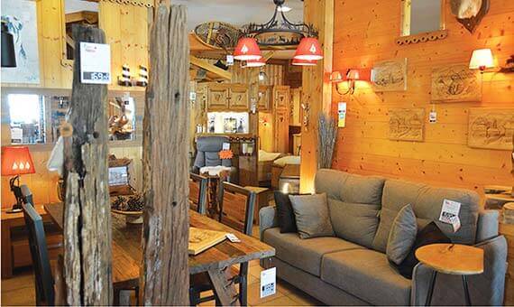 Magasin ambiance bois