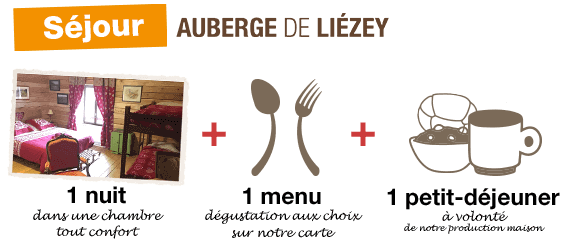 Séjour en demi-pension à l’Auberge de Liézey